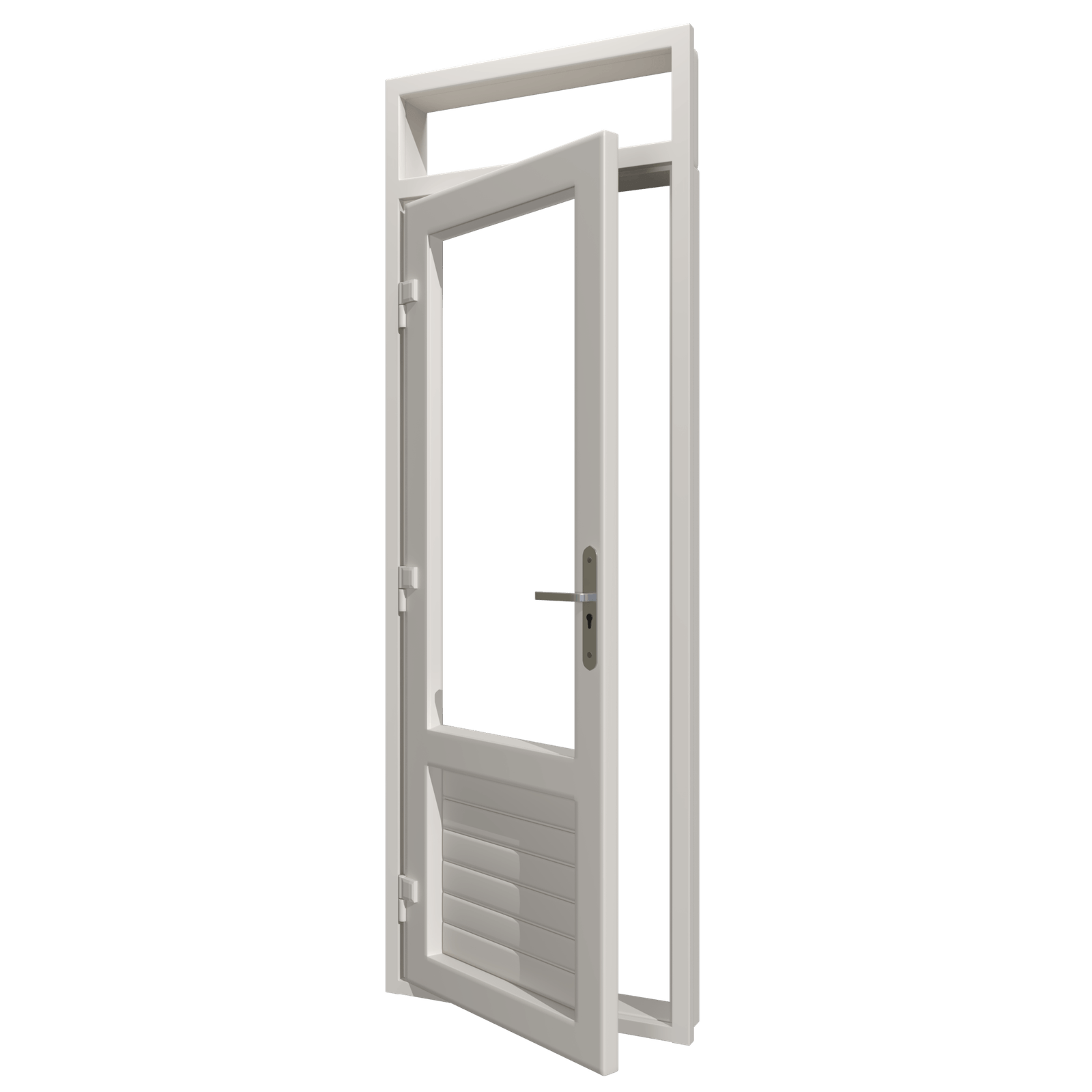 Aluminium achterdeur met bovenlichten