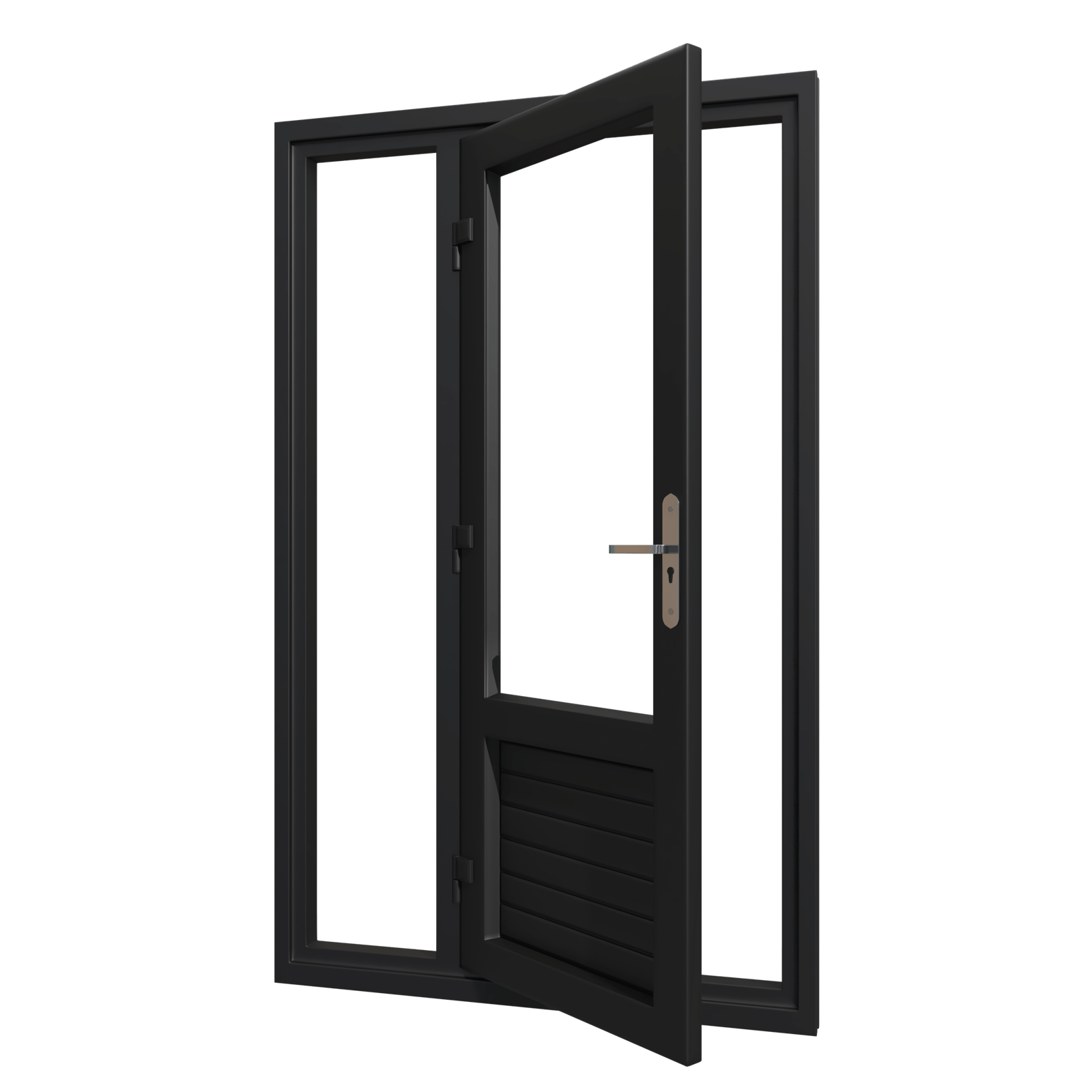 Aluminium achterdeur met zijlicht links - Afbeelding 2